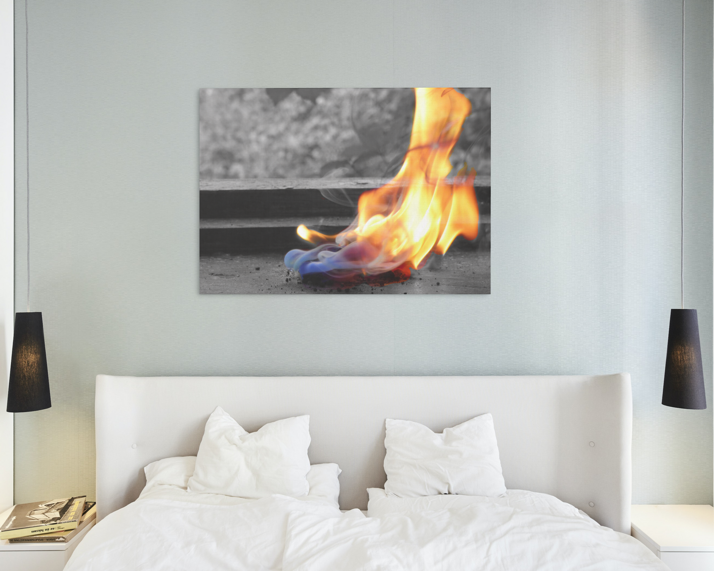 Colourful Fire Canvas